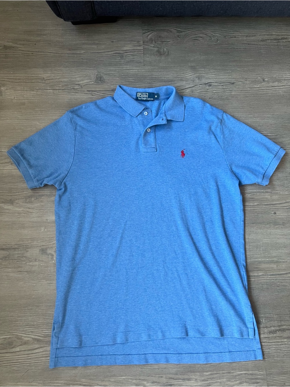 Polo Ralph Lauren Men’s Short Sleeve Blue Button Up Polo